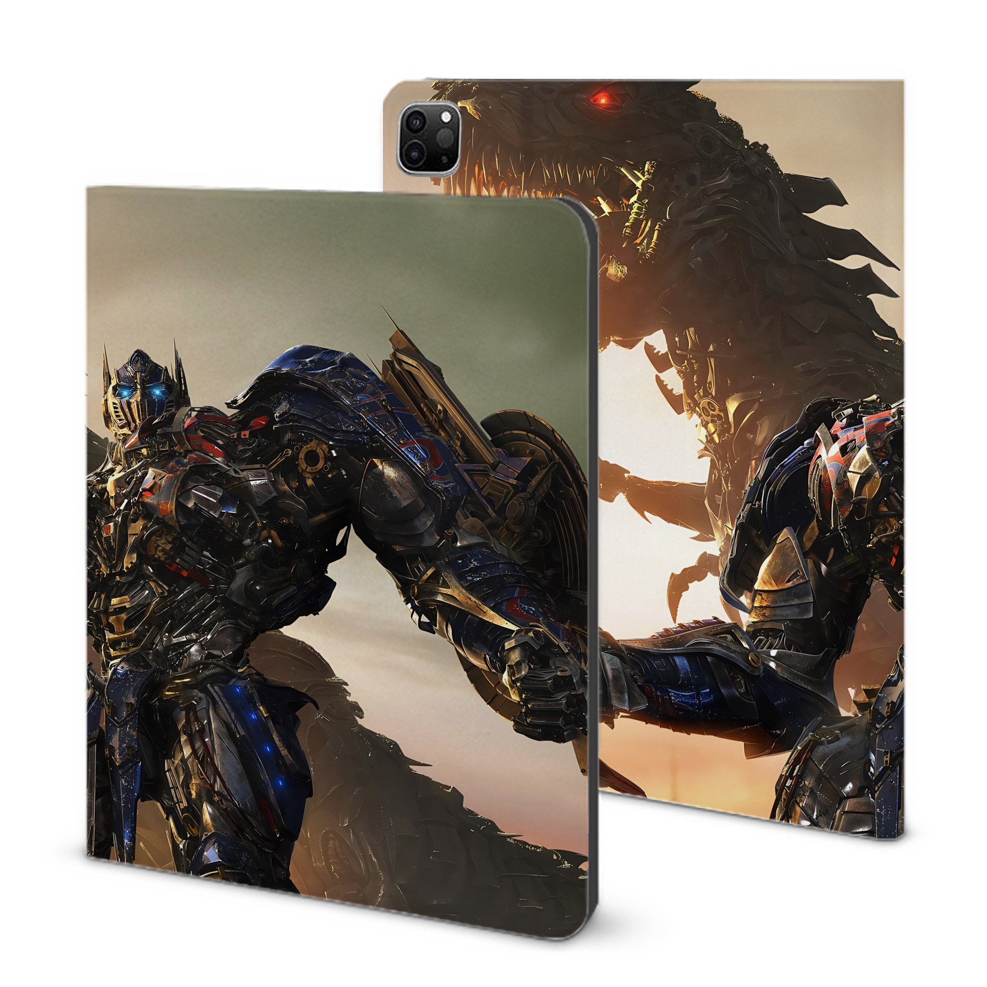 （画像用） Transformers トランスフォーマー IPad ケース ブック型 PUレザー TPU 耐衝撃 軽量 薄型 ペン収納なし 全面保護 IPad 各モデル対応